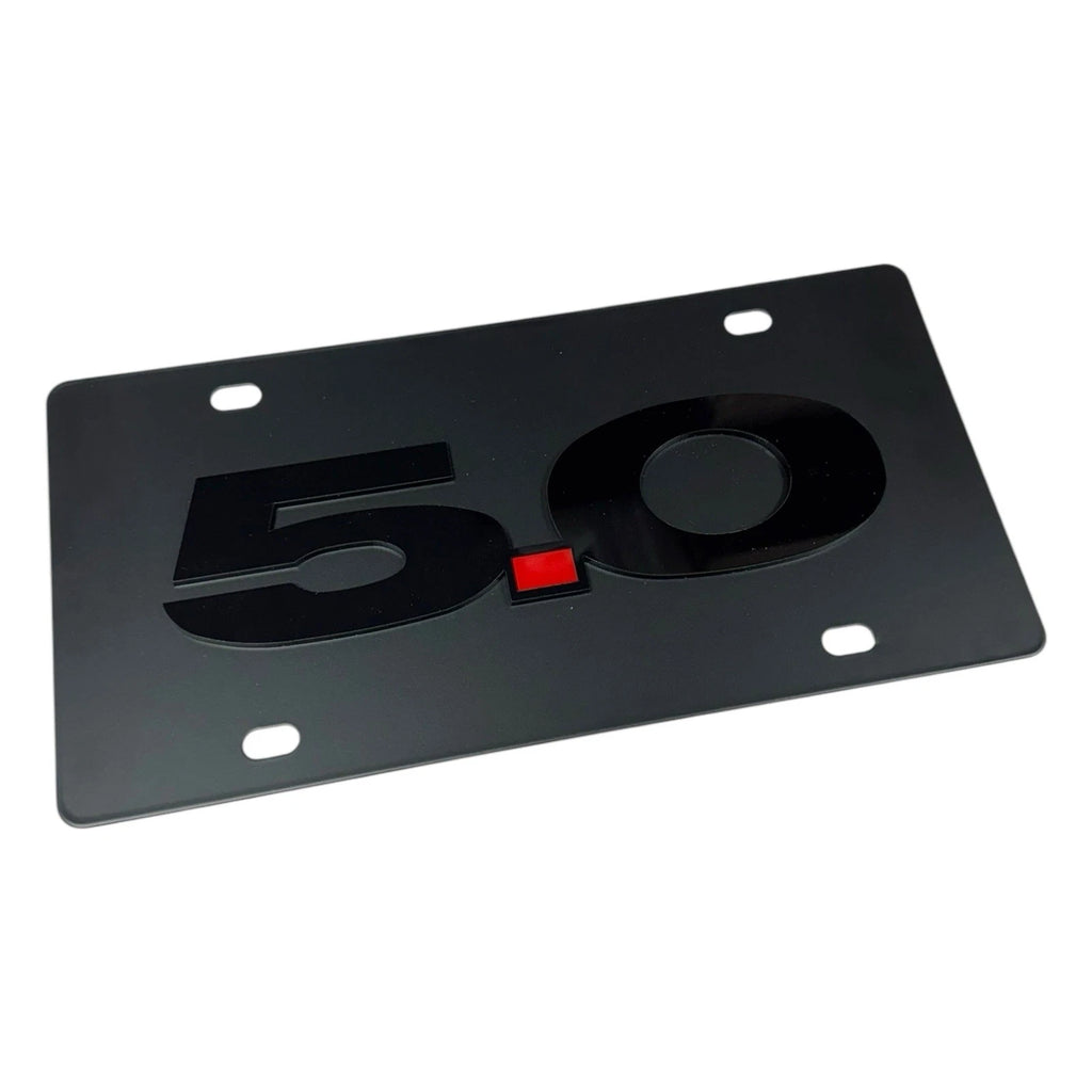 License Plate Cover Premium Black for Chevrolet Camaro (2010–2024)
