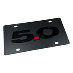 License Plate Cover Premium Black for Chevrolet Camaro (2010–2024)