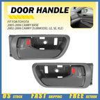 Set of 2 Inside Door Handles Gray Chrome for Toyota Camry (2002–2006)