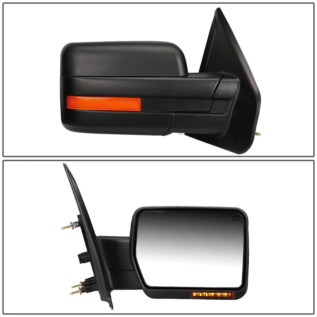 Power+Heat+LED Signal Light Right Side Mirror for Ford F150 (2004–2014)