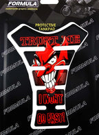 Red Devil Motorcycle Tank Pad Sticker Protector