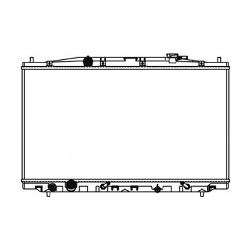 Replacement Plastic Aluminum Radiator for Toyota Hilux (2005–2015)
