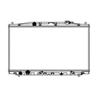 Replacement Plastic Aluminum Radiator for Toyota Hilux (2005–2015)