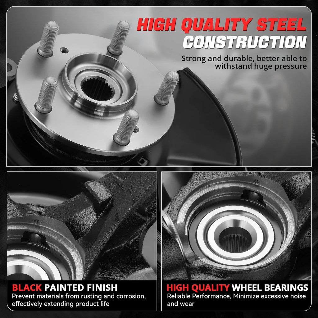 Front Left Loaded Wheel Bearing Knuckle for Honda Accord (2003–2007)
