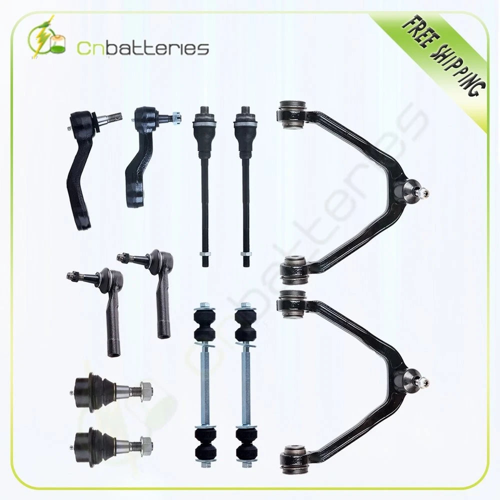 12Pcs Front Ball Joints Upper Control Arms Tie Rod Kit for GMC Yukon (2001–2006)