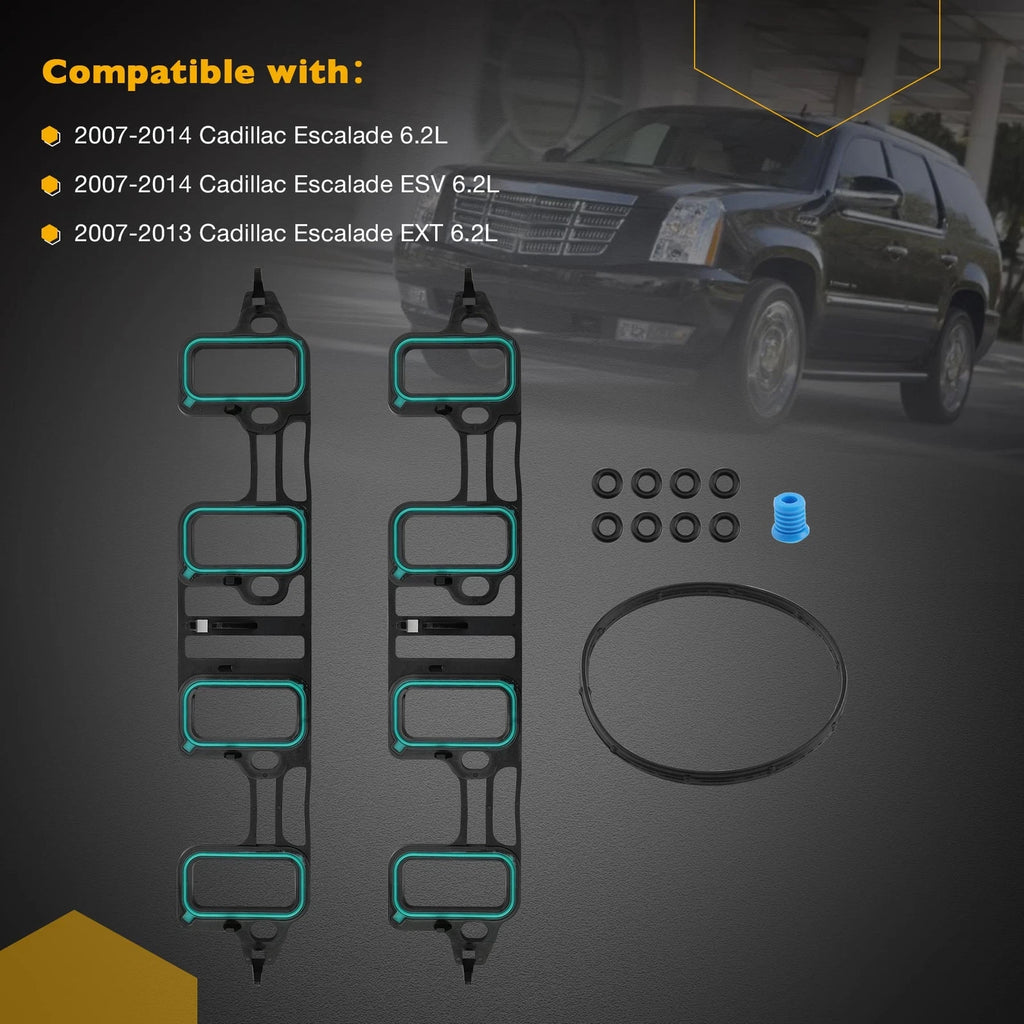 Intake Manifold Gasket Set for GMC Savana, Chevy Silverado, Cadillac, Hummer (2007–2016)