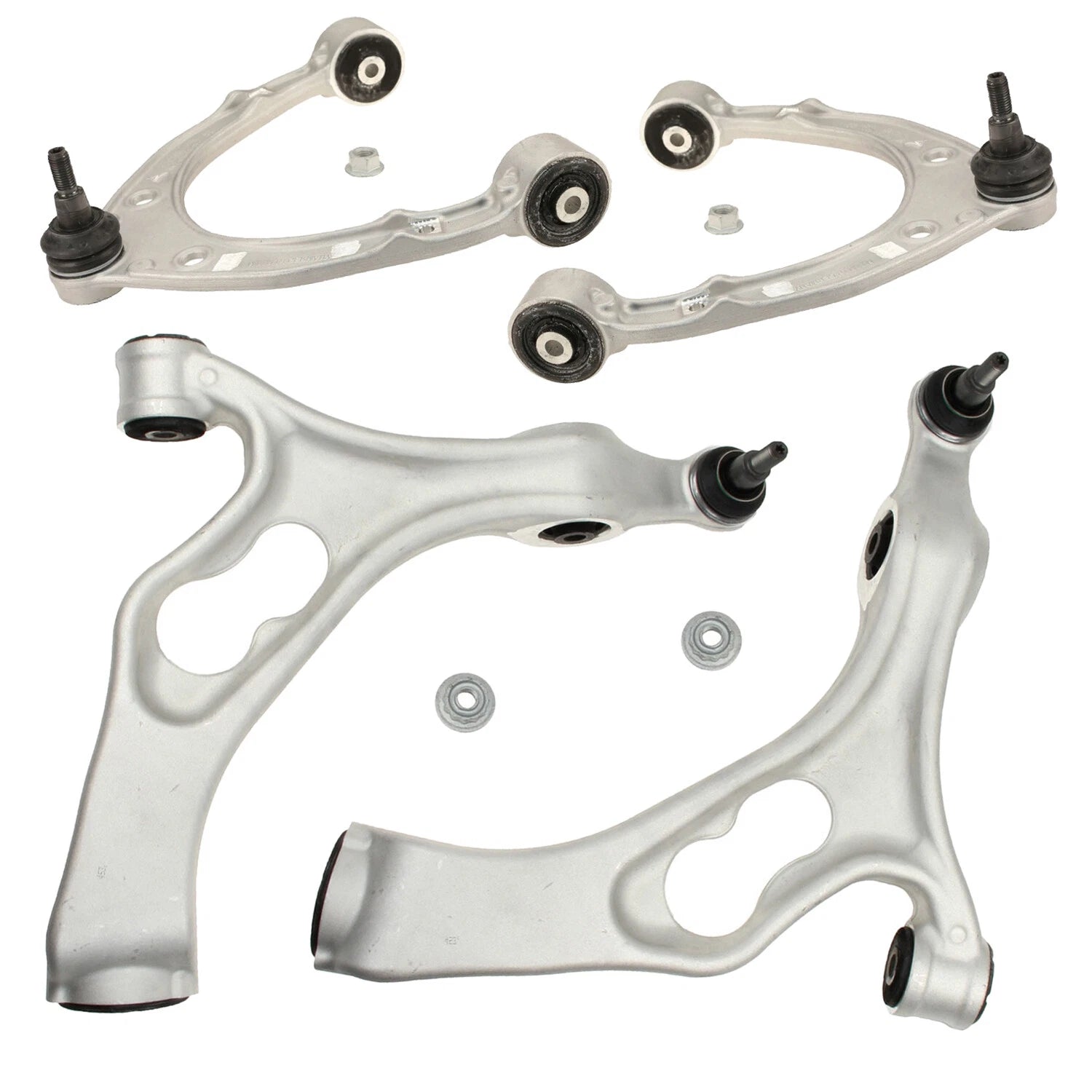 Set of 4 Lemforder Front Upper & Lower Control Arms for Audi Q7 (2007–2010)