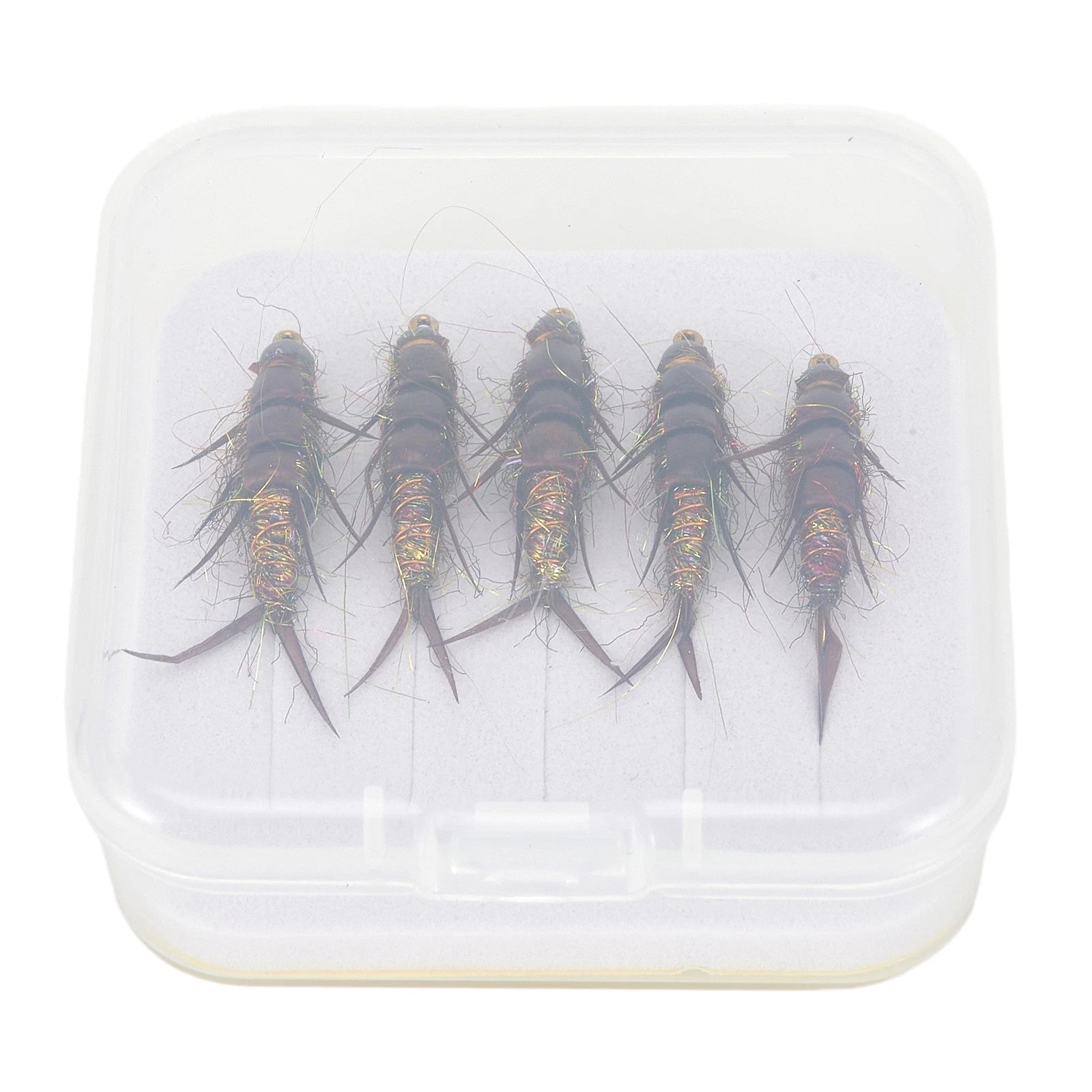 5pcs Fly Fishing Lures for Trout Bass Grayling (Realistic Stonefly Nymph)