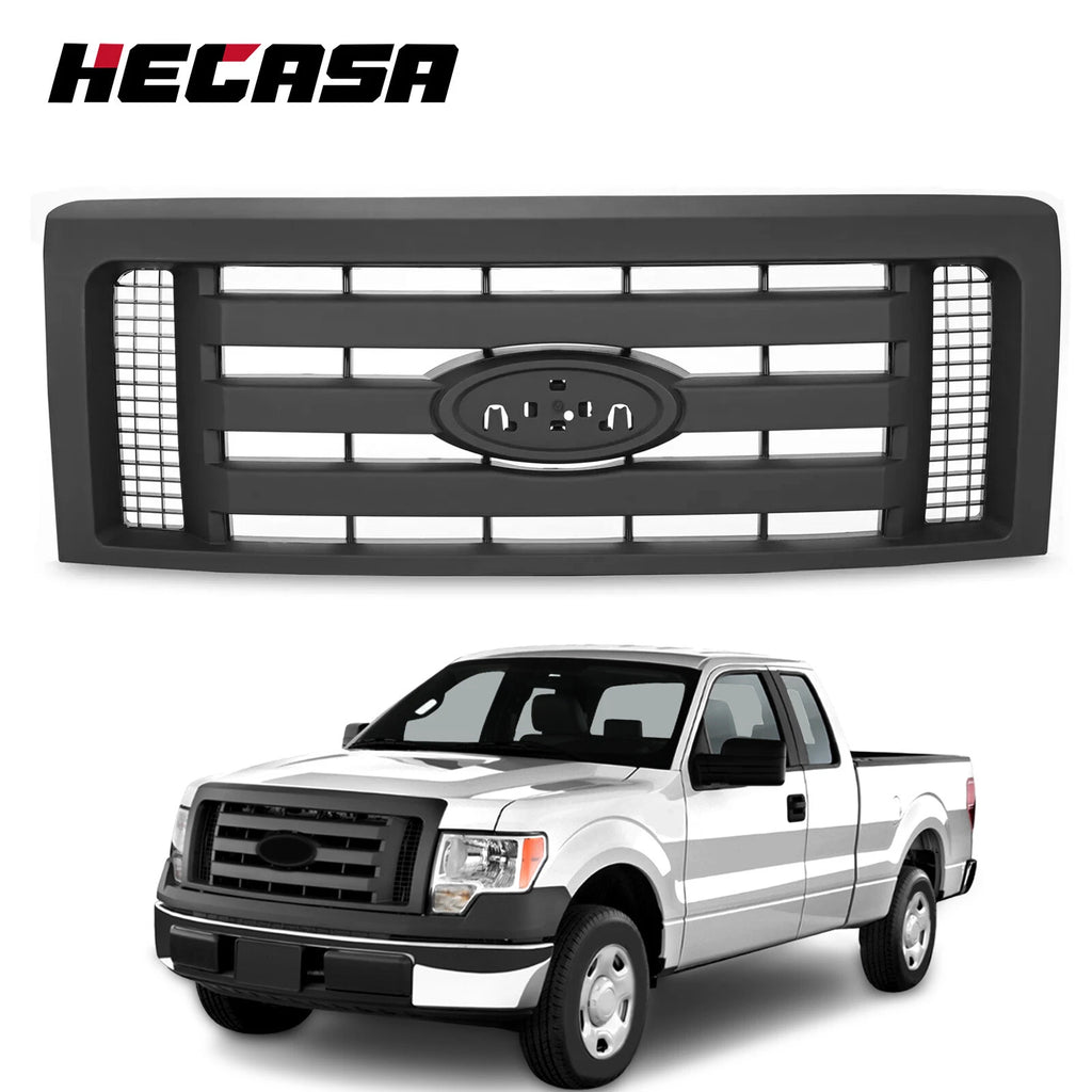 Front Grille for Ford F-150 (2009–2014) - Black Replacement