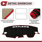 Dashboard Cover Mat for Toyota Raize (2013–2020) - Sun Protector Black Red