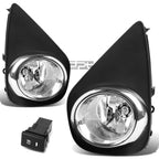 Clear Lens Fog Light Lamp + Switch for Toyota Yaris XP130 (2015–2016)