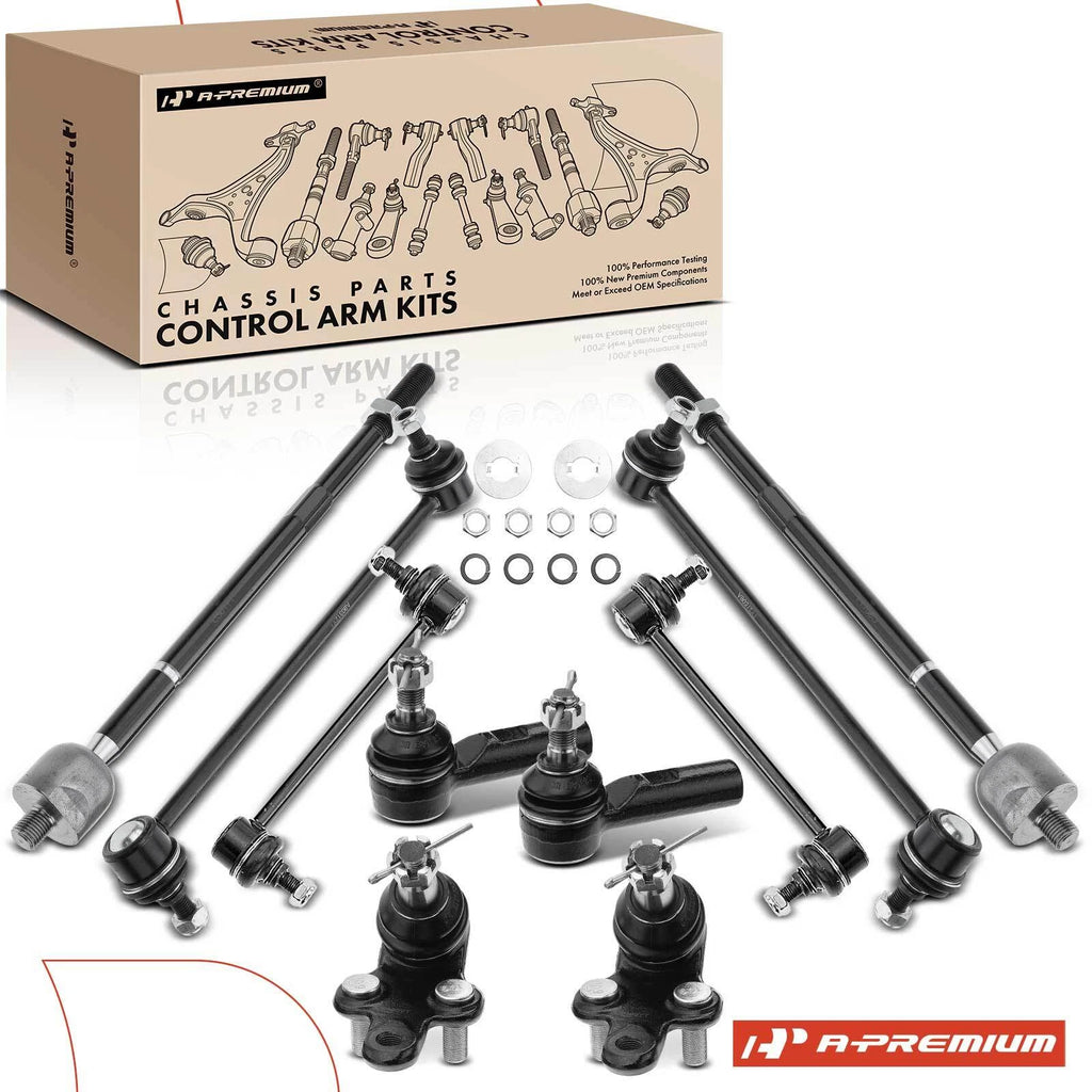 10x Front & Rear Sway Bar Link & Tie Rod End for Toyota Camry/Avalon (2007–2011)