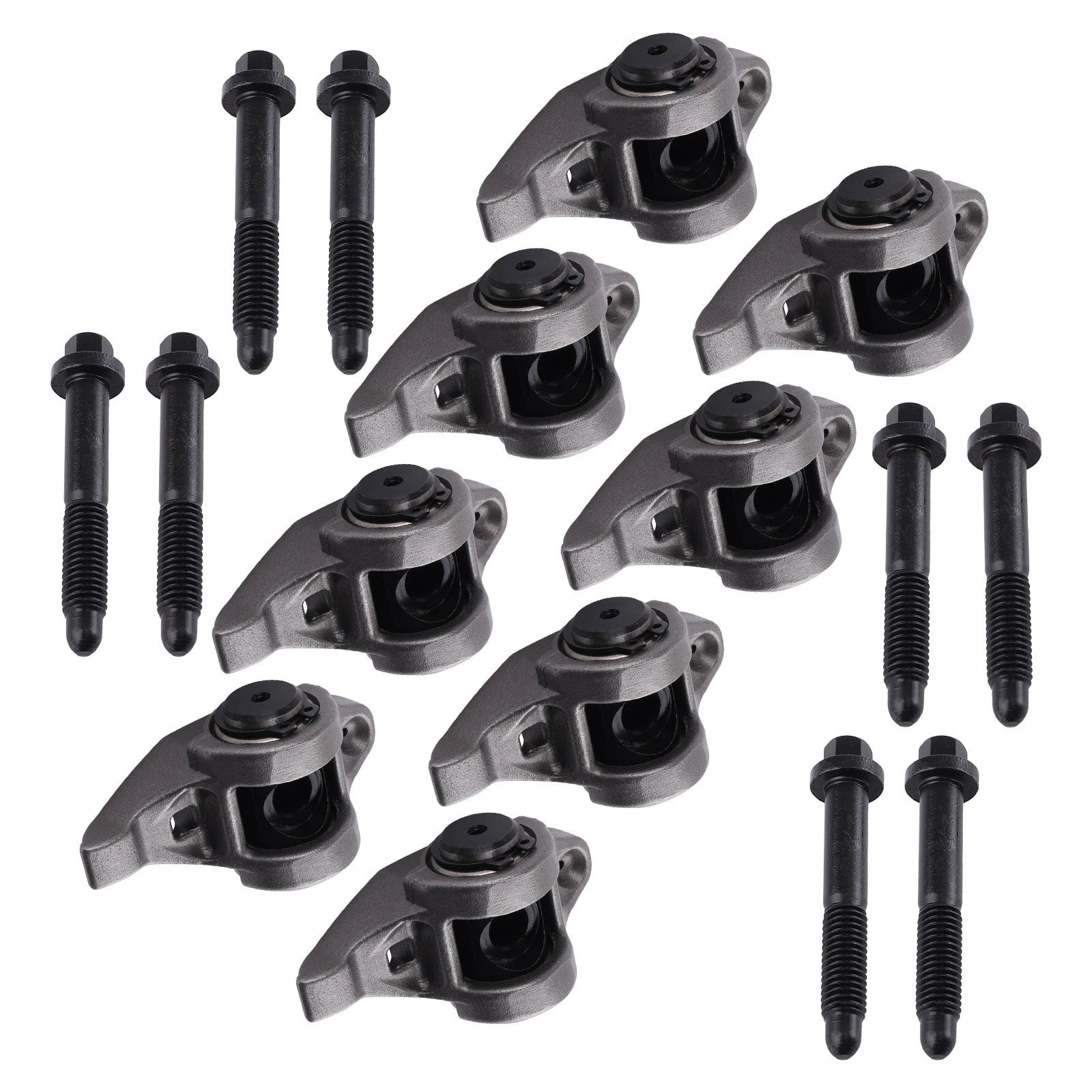 8 Rocker Arms with Trunion Kit for 4.8 5.3 5.7 6.0 Engines LS1 (1999–2006) 12569167 10214664