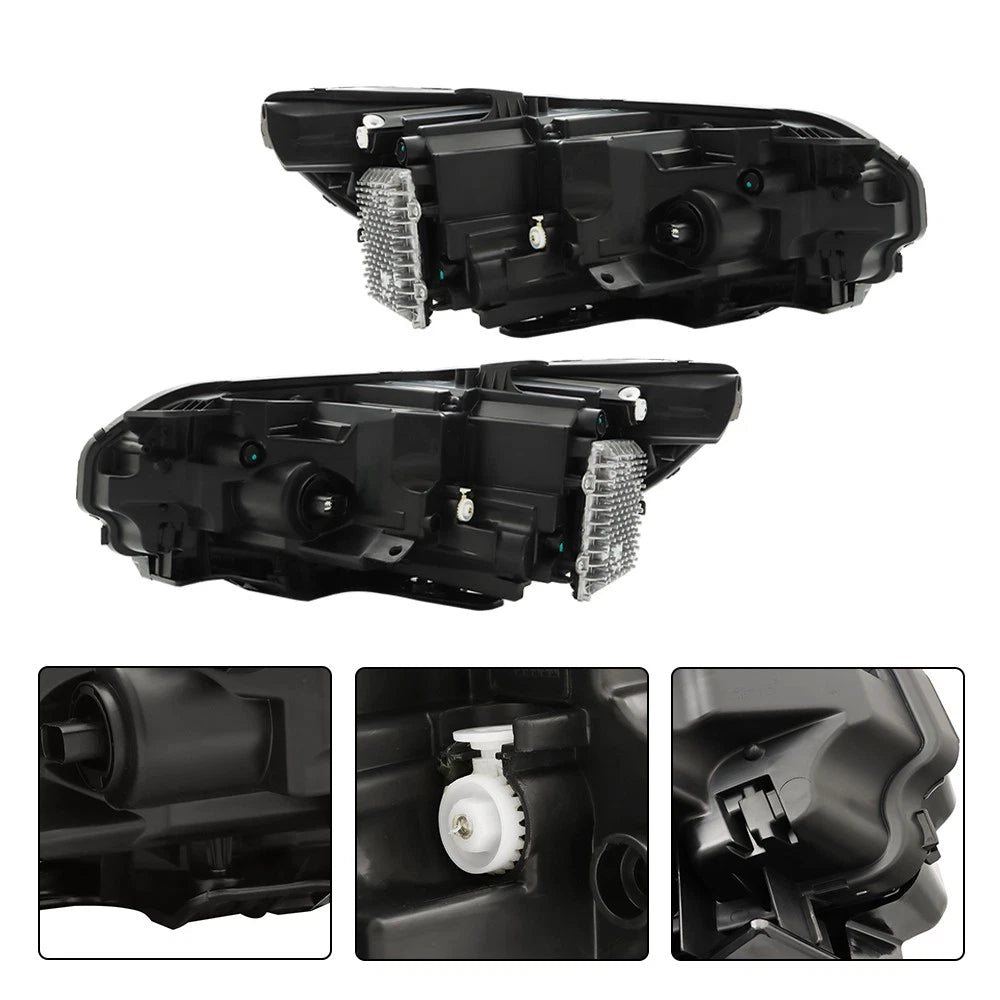 Front Headlights for Jeep Cherokee (2019–2022) Driver + Passenger Side