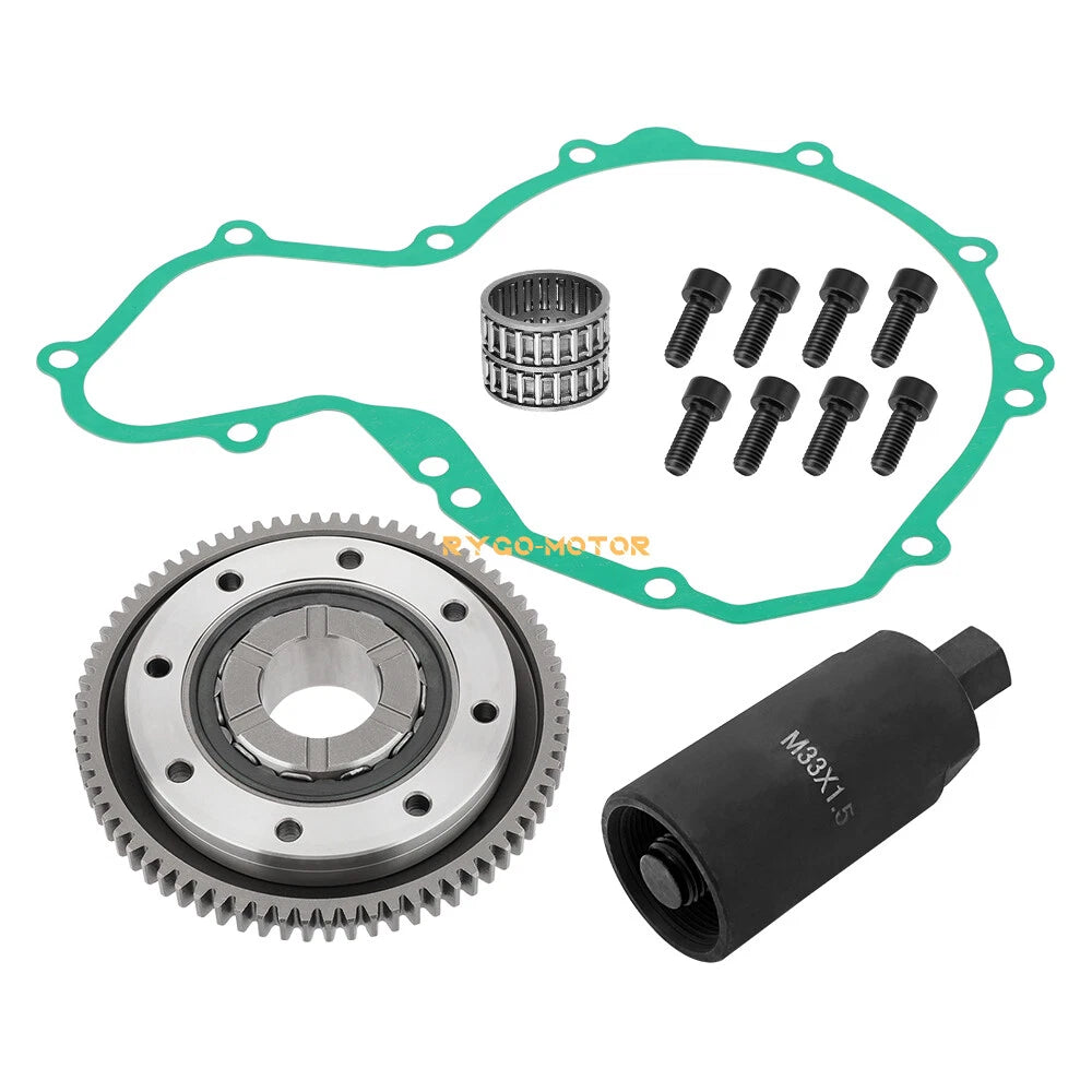 Starter Clutch Idler Gear Kit & Flywheel Puller for Polaris Predator/Outlaw (2003–2007)