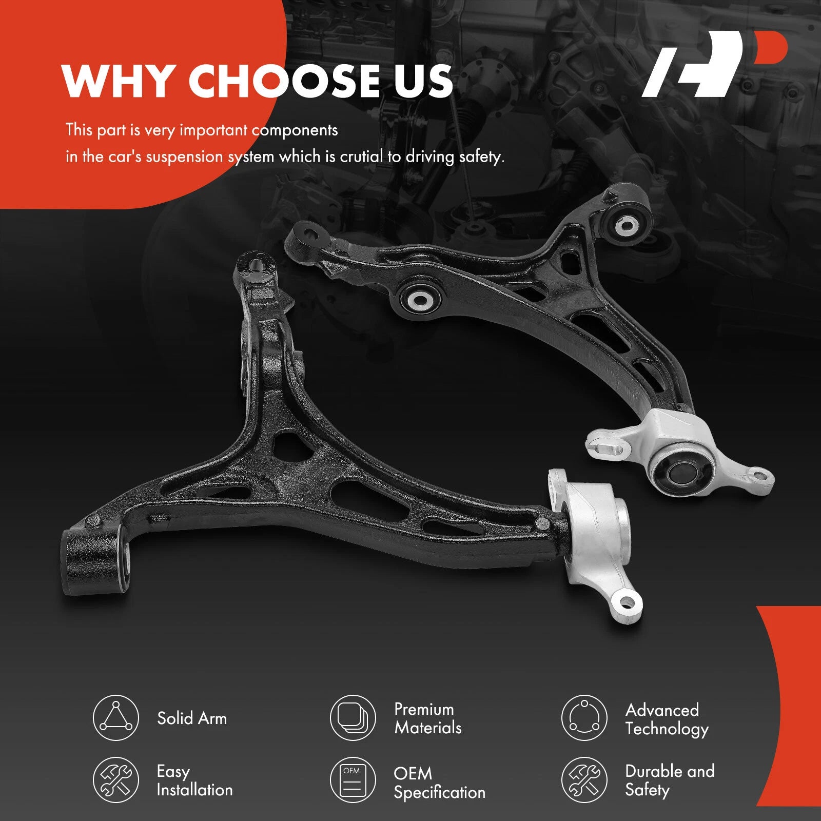 2X Lower Control Arm for Jeep Grand Cherokee (2011-2015)