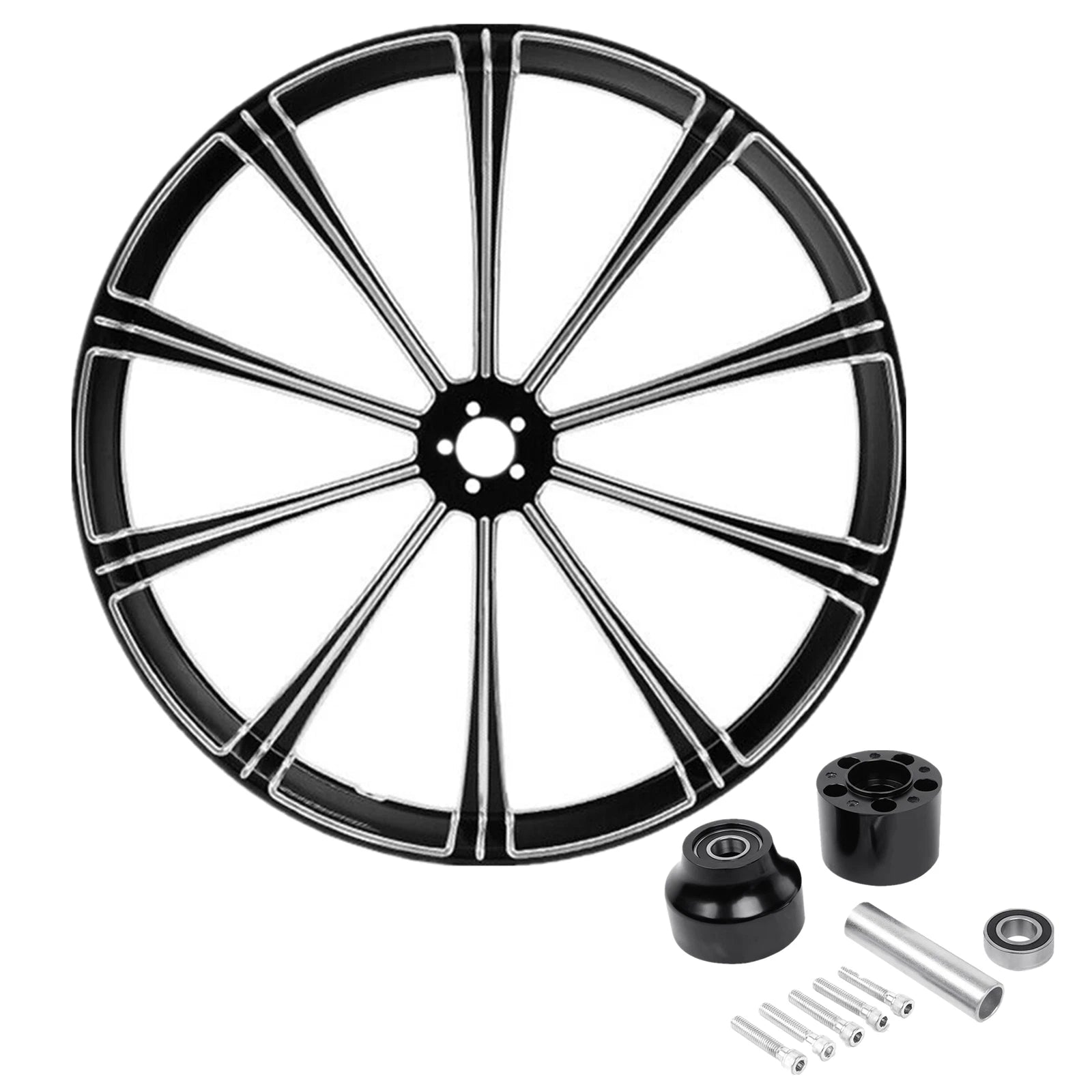18'' Front Wheel Rim & Single Disc Hub for Harley Touring (1997–2021)