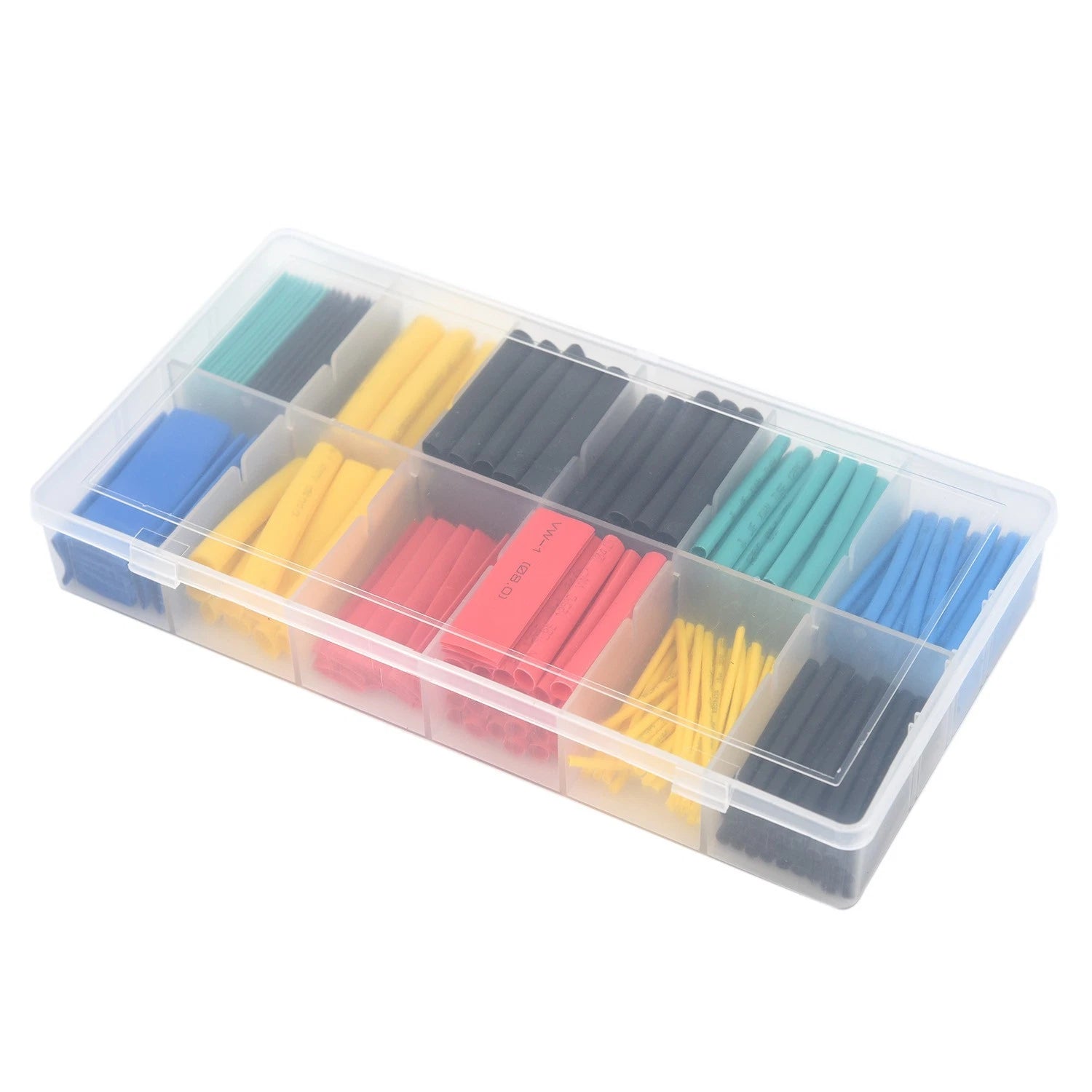 280pcs Cable Heat Shrink Tubing Sleeve Wire Wrap Tube Assortment W/ Box