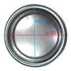 Stainless Hubcaps Set of 4 Plain Moon for 1940-1948 Ford Car (1940-1956)