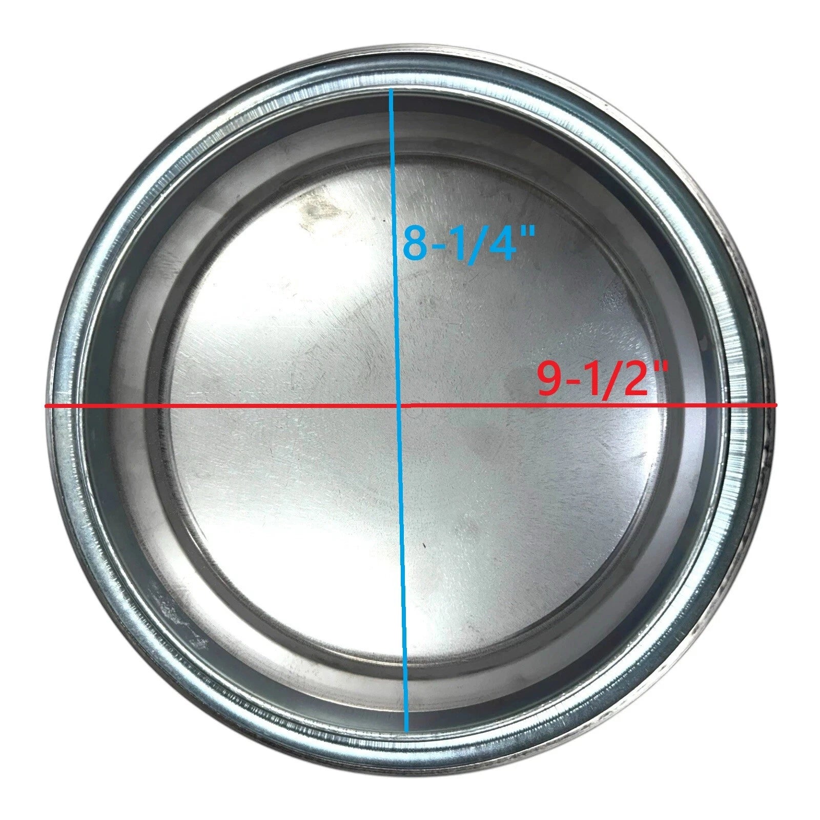 Stainless Hubcaps Set of 4 Plain Moon for 1940-1948 Ford Car (1940-1956)