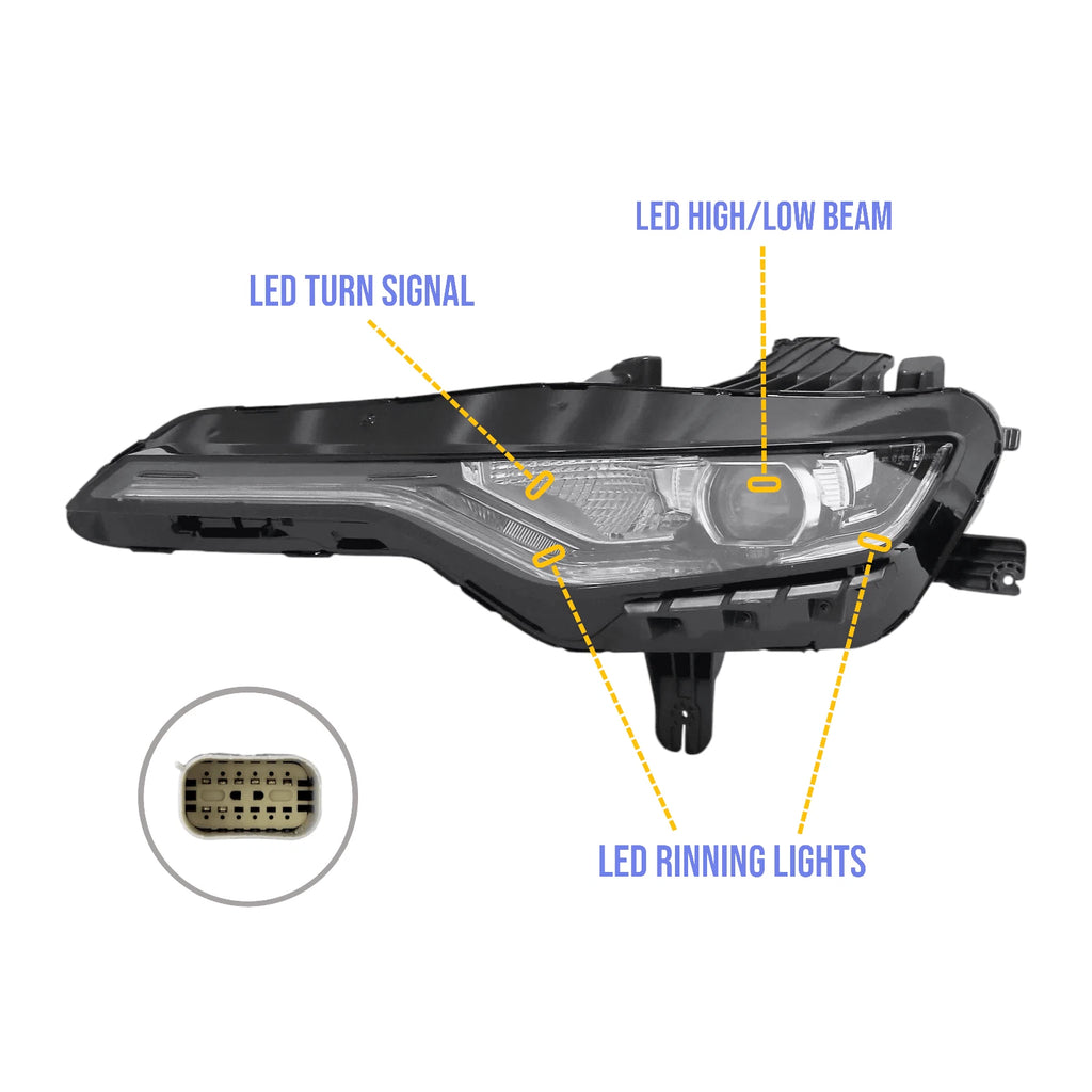 LED Headlight Projector for Chevy Camaro RS/SS (2019–2024)
