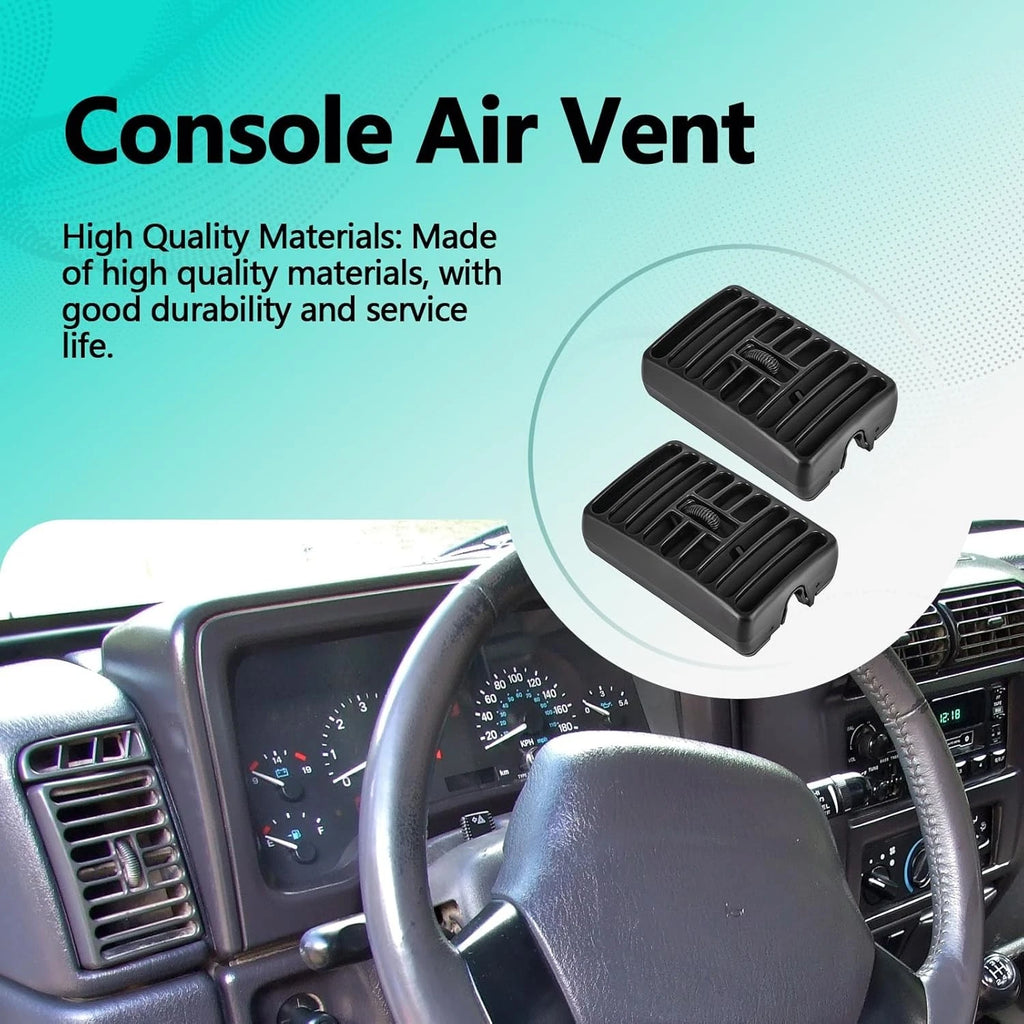 2X Side Dash Vents Louver Outlet for Jeep Cherokee XJ (1997–2001)