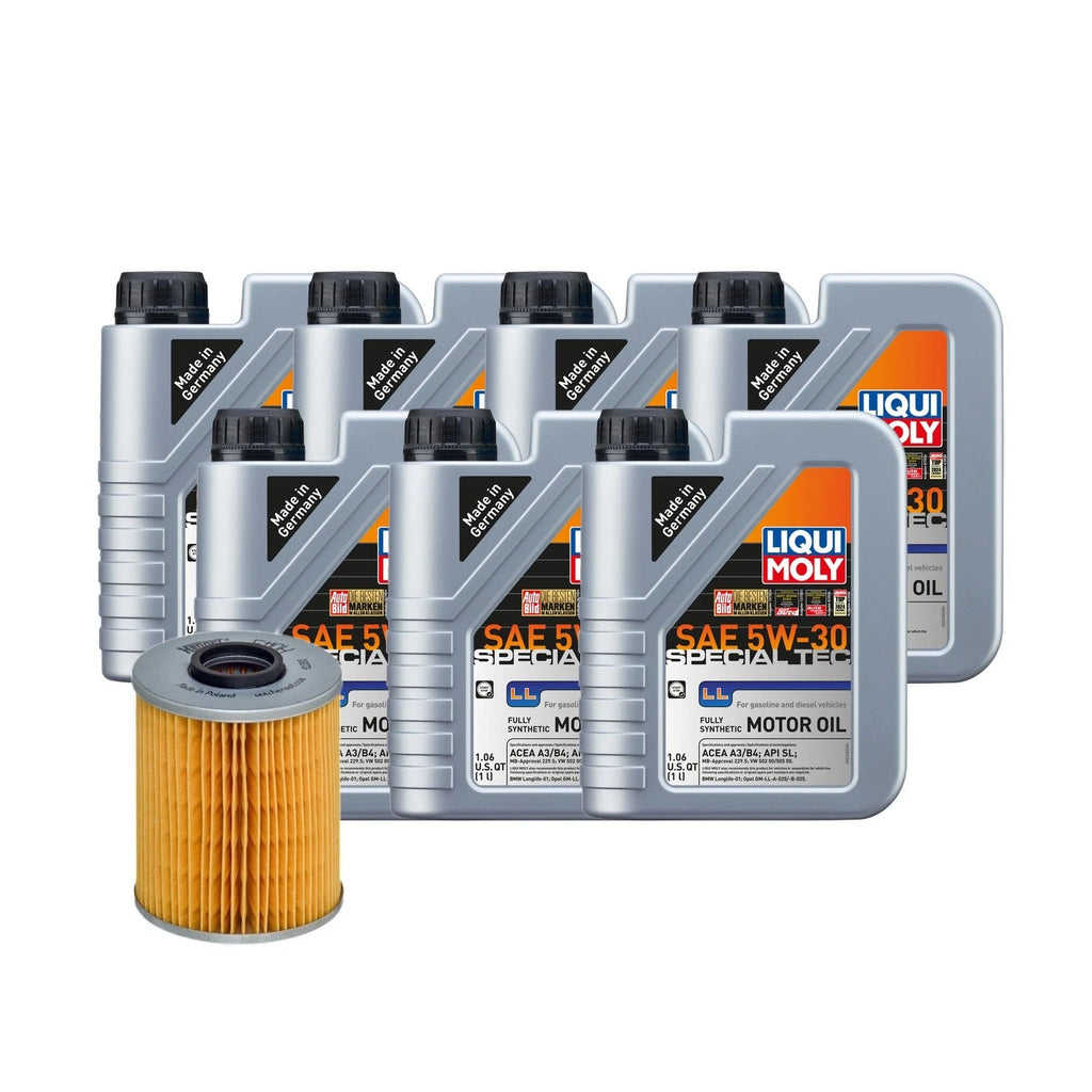 7L Liqui Moly Special Tec LL 5W-30 Oil Change Kit for BMW M50/M50TU (1990–1995)