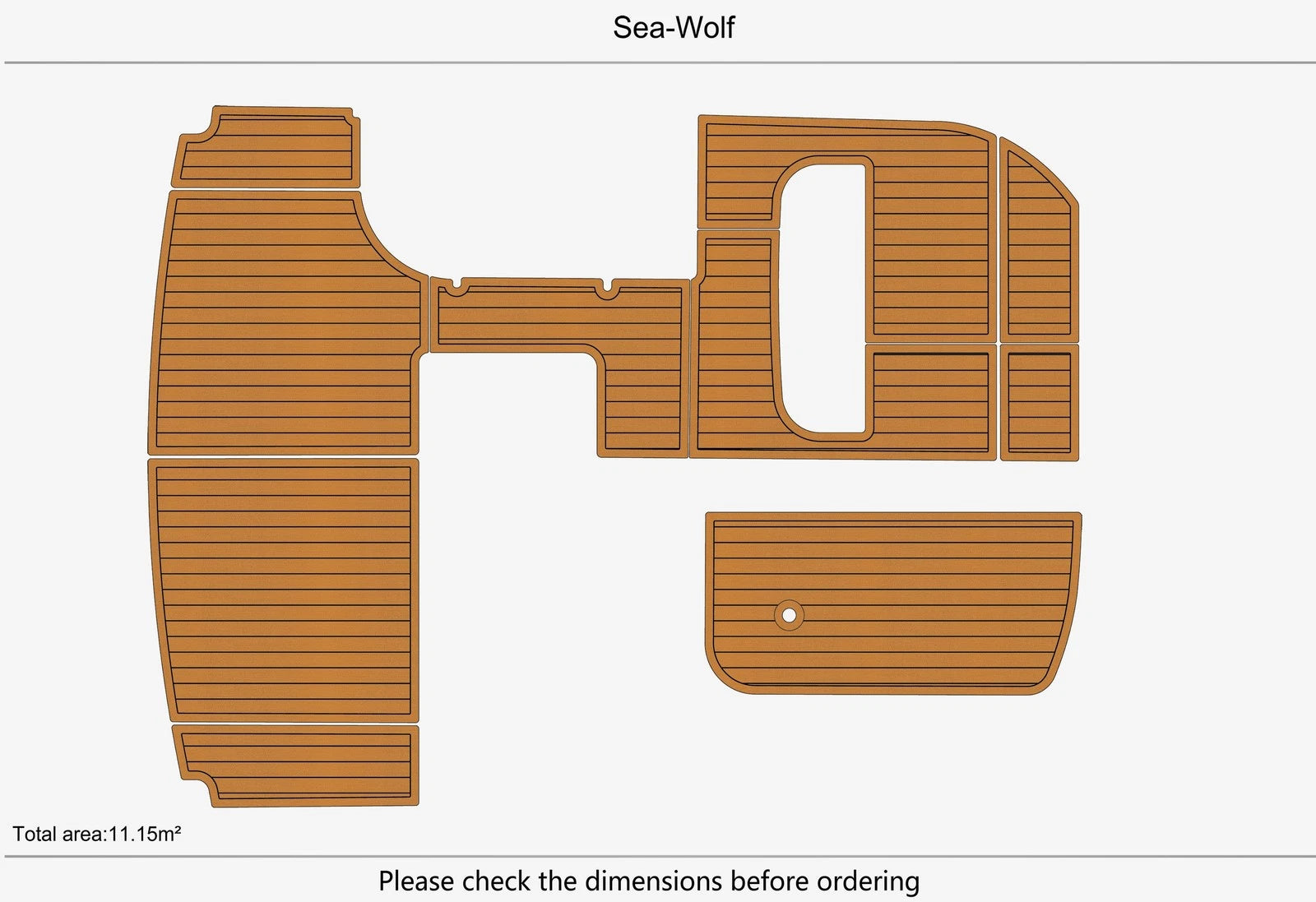 Seadek Swim Platform Pad for Sea-Wolf Cockpit (Marine)