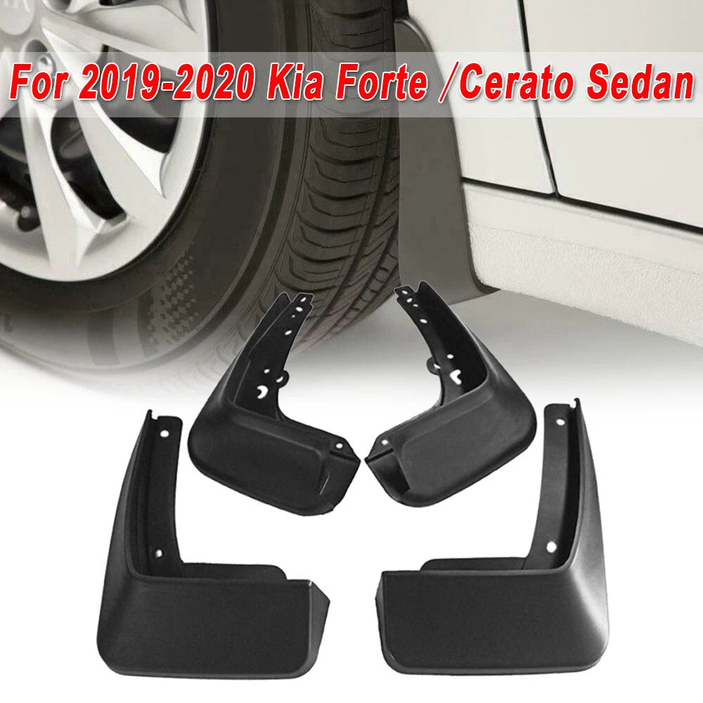 Set of 4 Splash Guards Mud Flaps for Kia Forte/K3/Cerato (2014–2020)