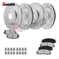 Set of 4 Brake Rotors & Ceramic Pads for Town & Country, Grand Caravan, Journey