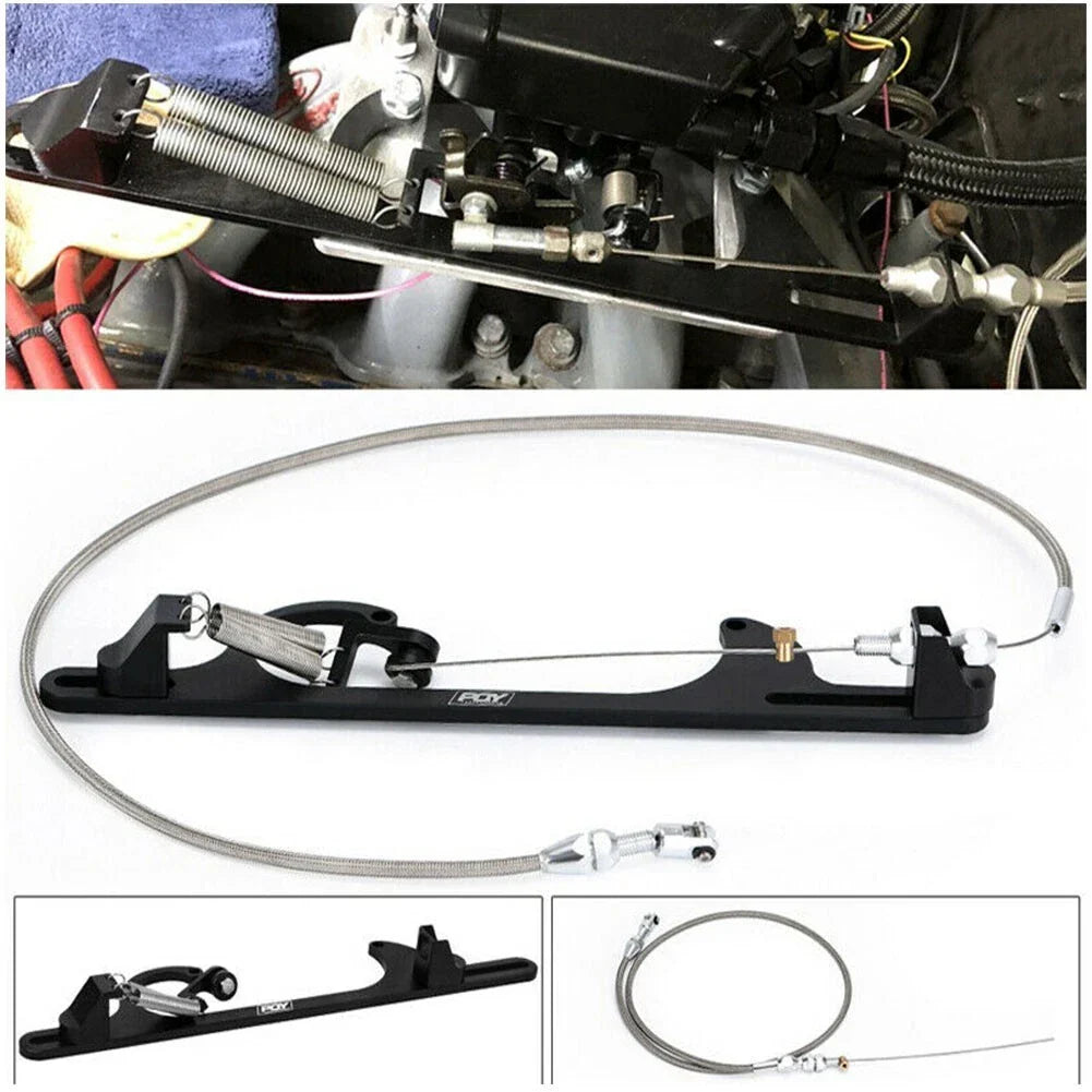 Throttle Cable Kit / Braided Gas Cable for Chevy LS1 Engines
