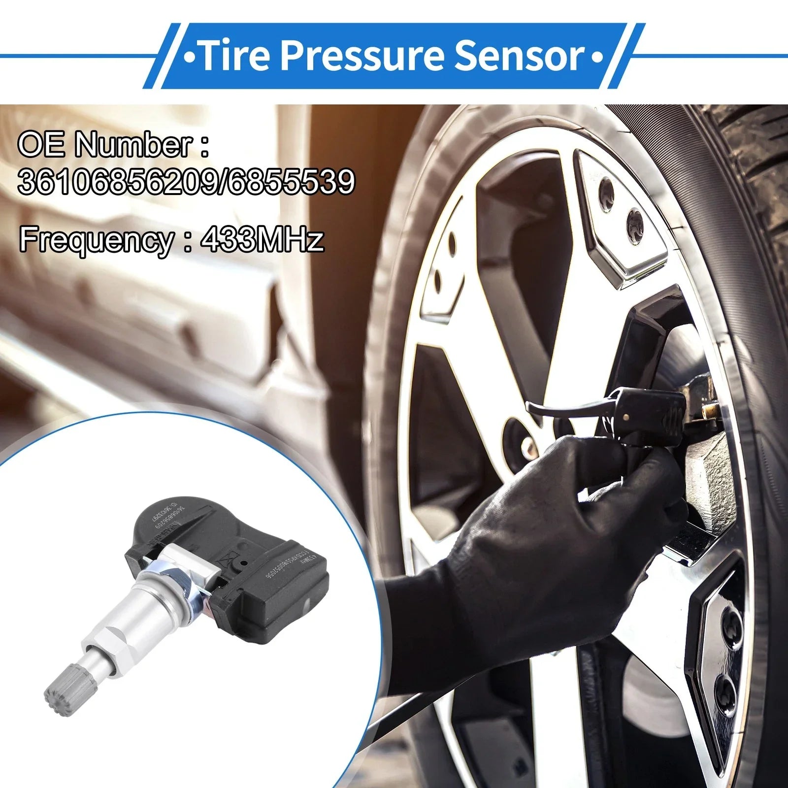 Tire Pressure Sensor for BMW 220i (2014 - 2021) 1 Pc 433MHz