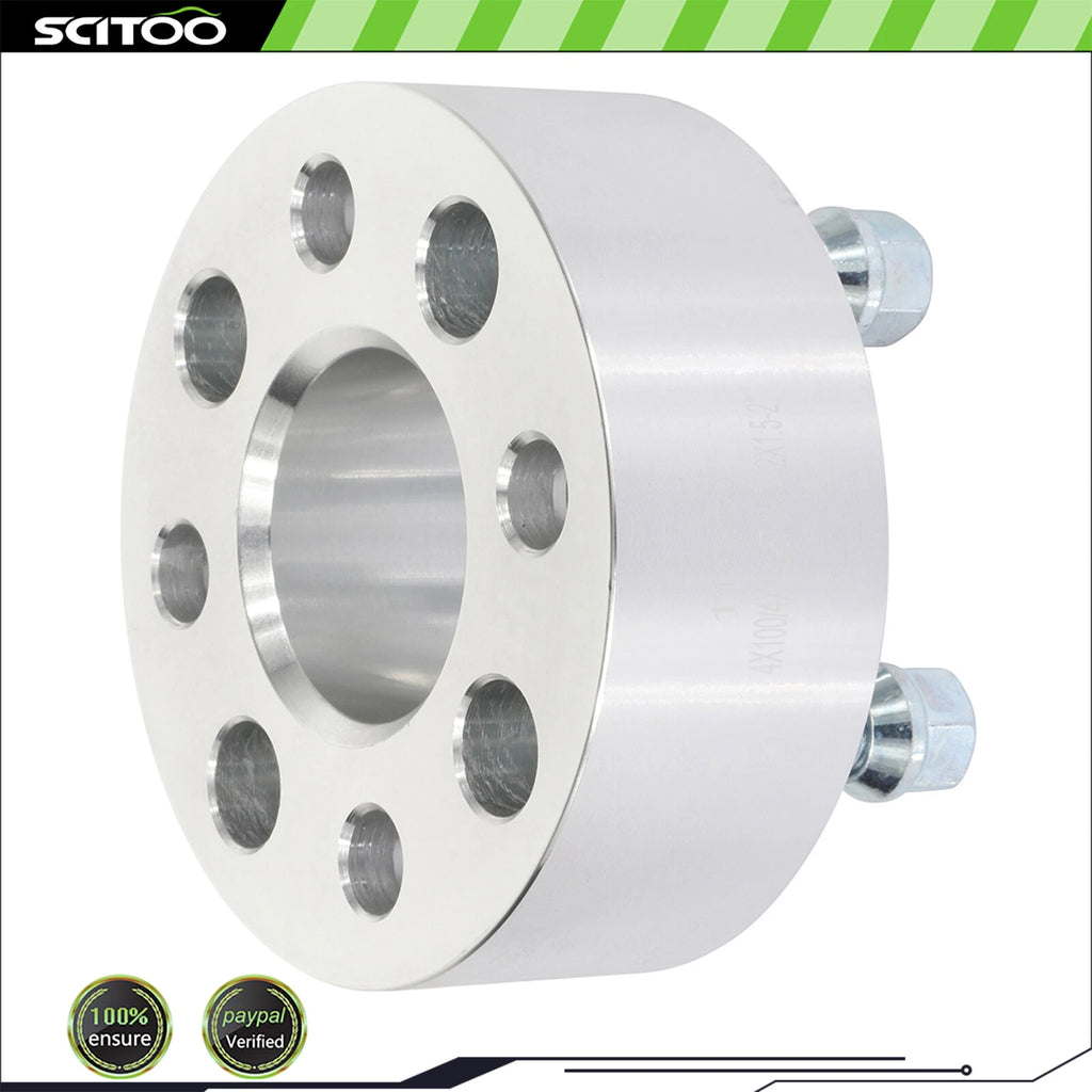 4X 4x100 2" Wheel Spacers 12x1.5 for Pontiac G5, Chevy Cobalt, Dodge Caravan, Neon