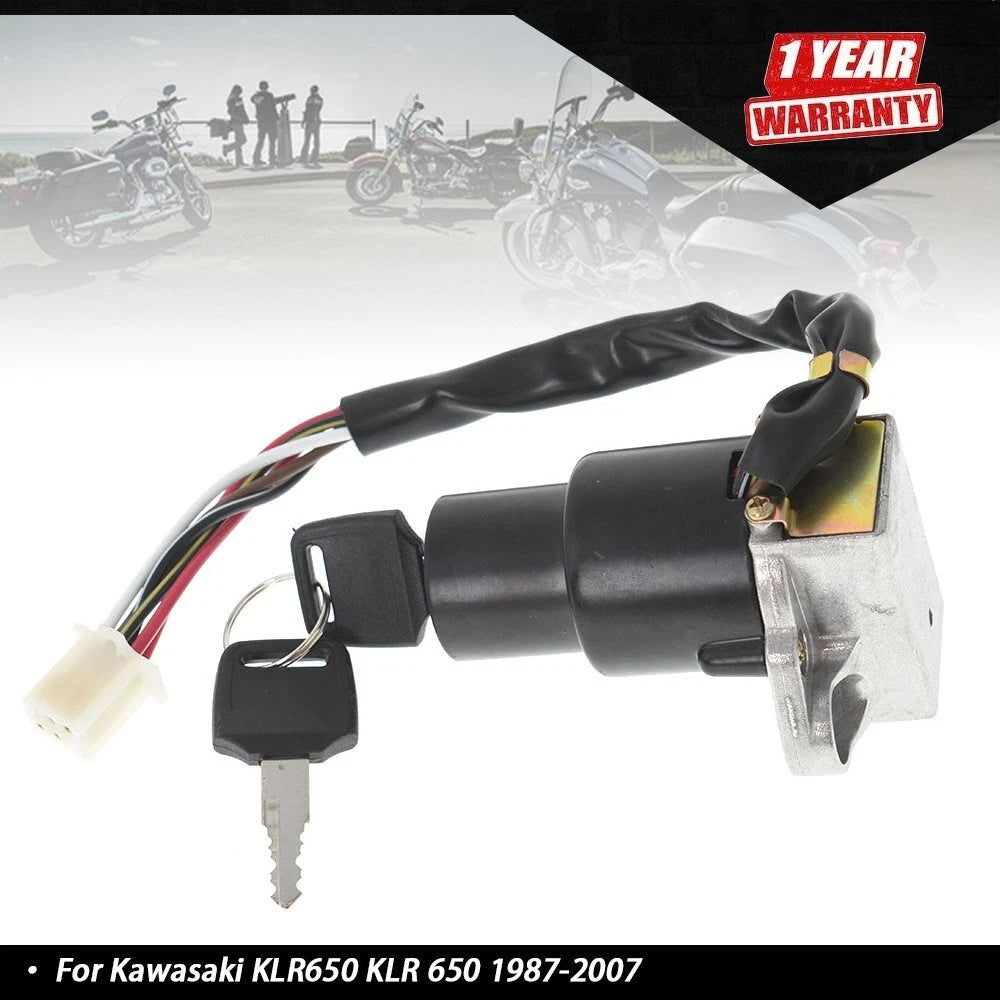 Ignition Key Switch for Kawasaki KLR650 (1987-2007)