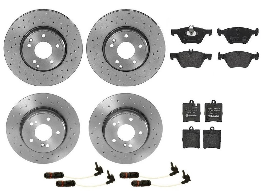 Brembo Disc Brake Pad & Rotor Kit for Mercedes (300mm/290mm)