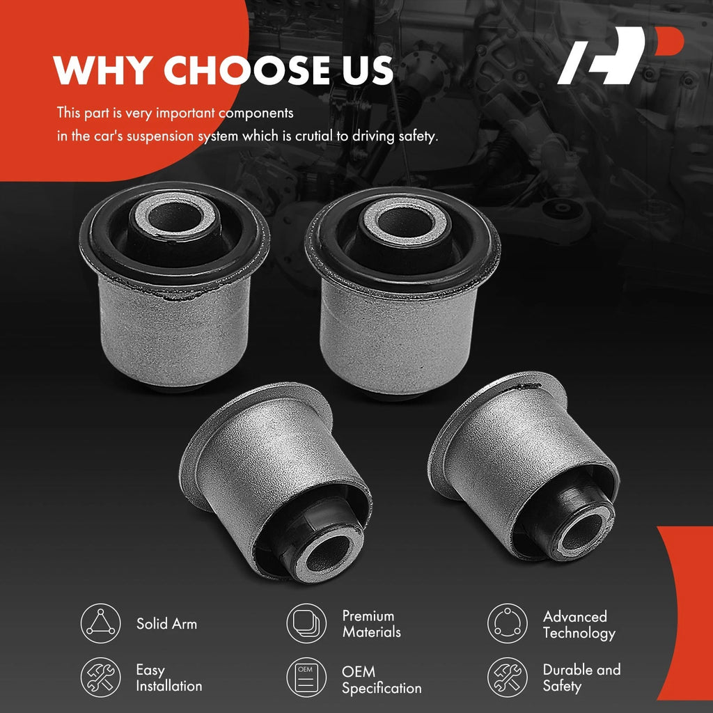 Set of 4 Front Upper Bushings for Nissan Frontier Pathfinder Titan (2005–2019)