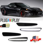 Smoked White LED Side Marker Lights for Chevy Corvette C6 (2005–2013)