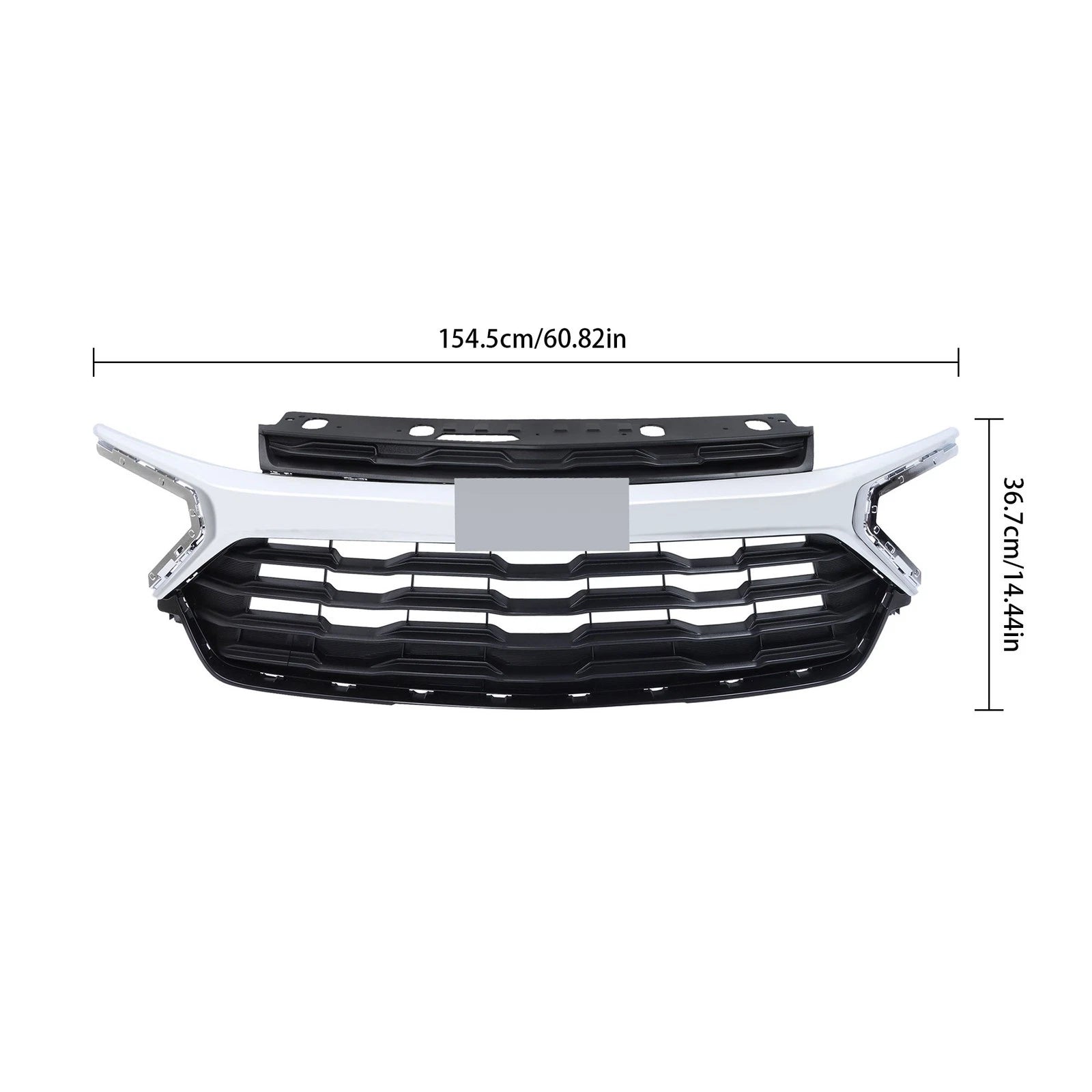 Chrome Front Plastic Grille for Chevrolet Trailblazer LT/LS (2024–2026)