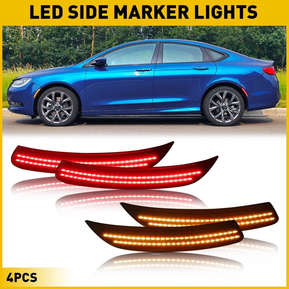 LED Smoked Side Marker Light for Chrysler 200 (2015–2017)