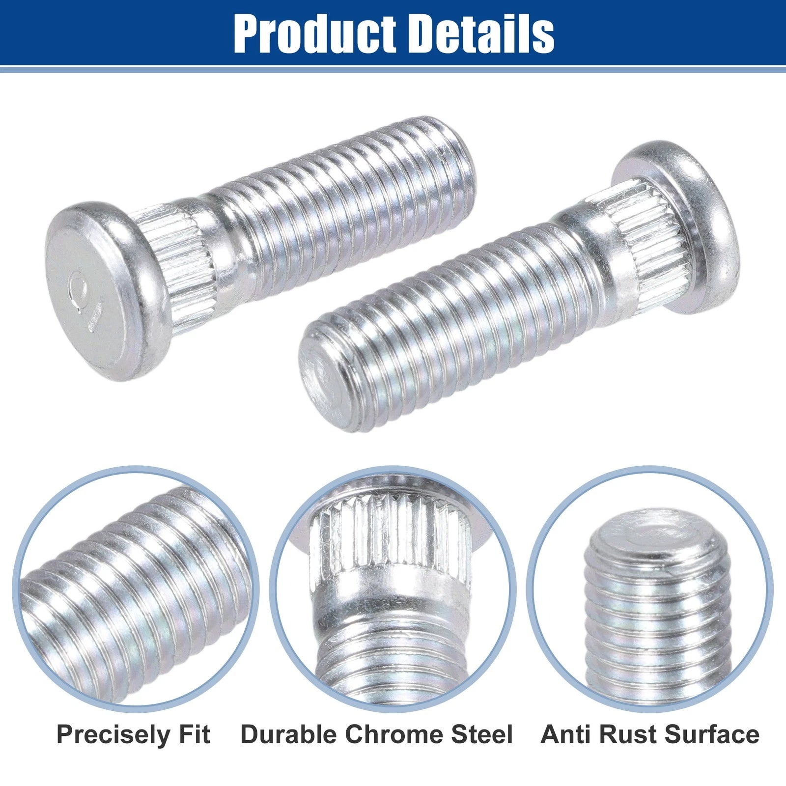 10pcs M12x1.5 Wheel Lug Stud for Honda Accord CR-V (No. 9094202067)