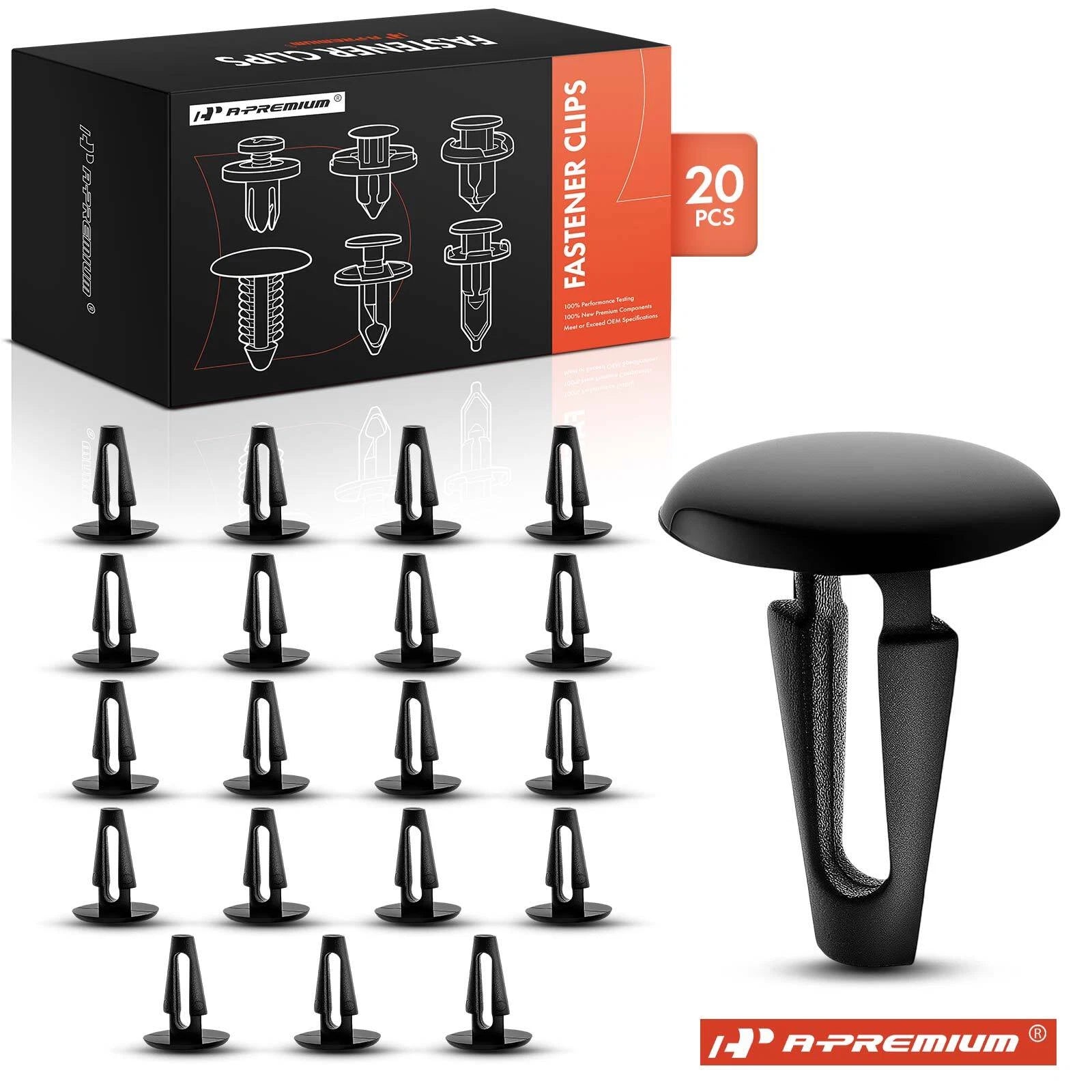 20Pcs 7mm Hole Nylon Interior Trim Retaining Clips for Toyota (—)