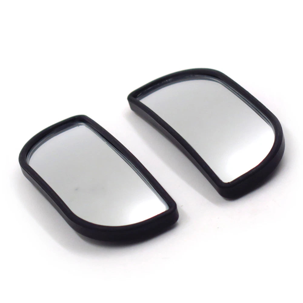 2X Adjustable Stick On Rear View Auxiliary Blind Spot Mirror Wide Angle for Car