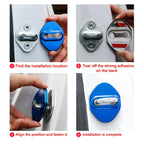 Blue Car Door Lock Protective Covers for Honda, Toyota, Mazda, Hyundai