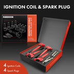 4x Ignition Coil & 4x Iridium/Platinum Spark Plug for Toyota Tacoma (2005â2023)