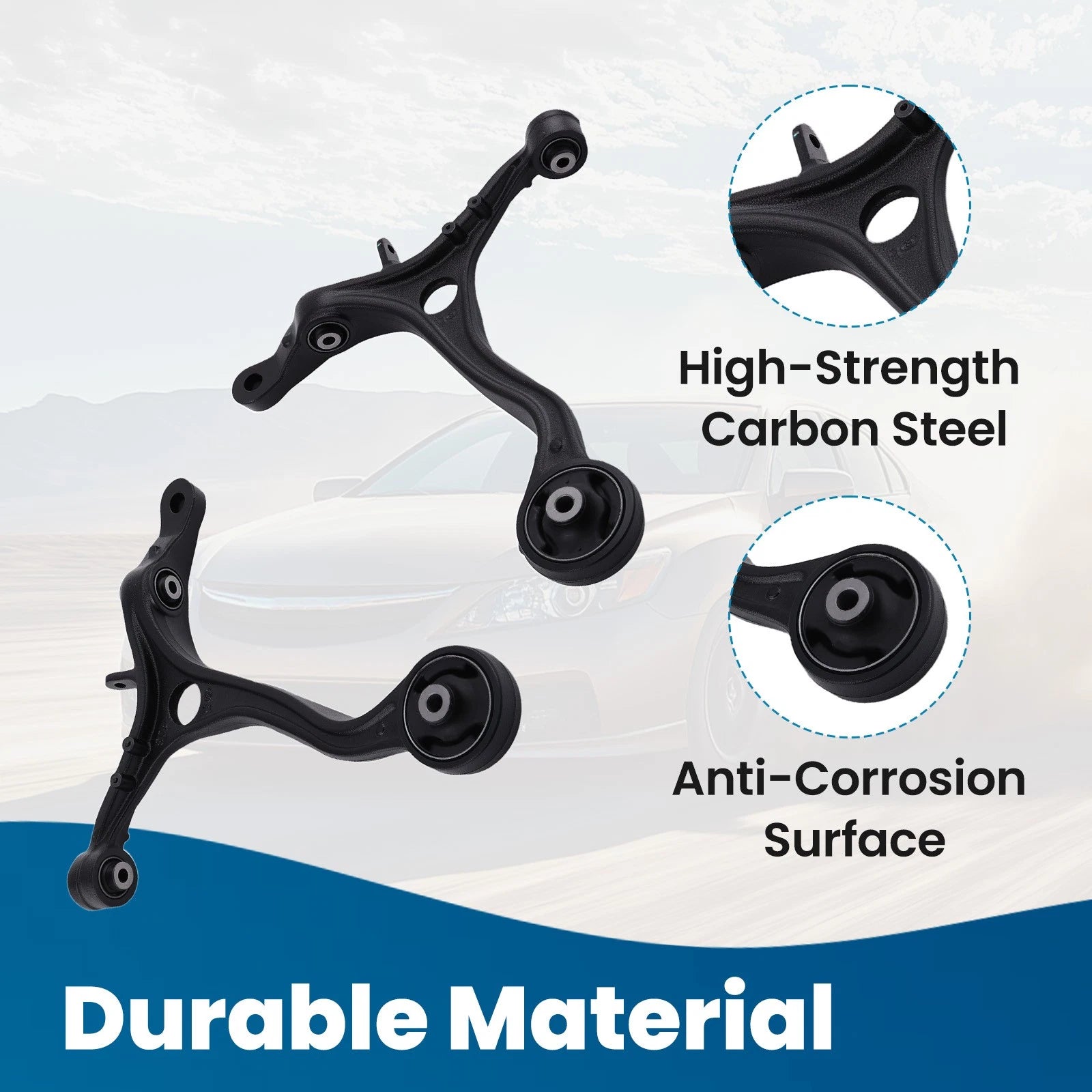4X Front Lower Control Arm w/ Ball Joint for Acura TSX (2009–2014)