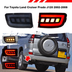 4X LED Rear Bumper Reflector Light w/ Turn Signal for Land Cruiser Prado J120 (2003–2009)
