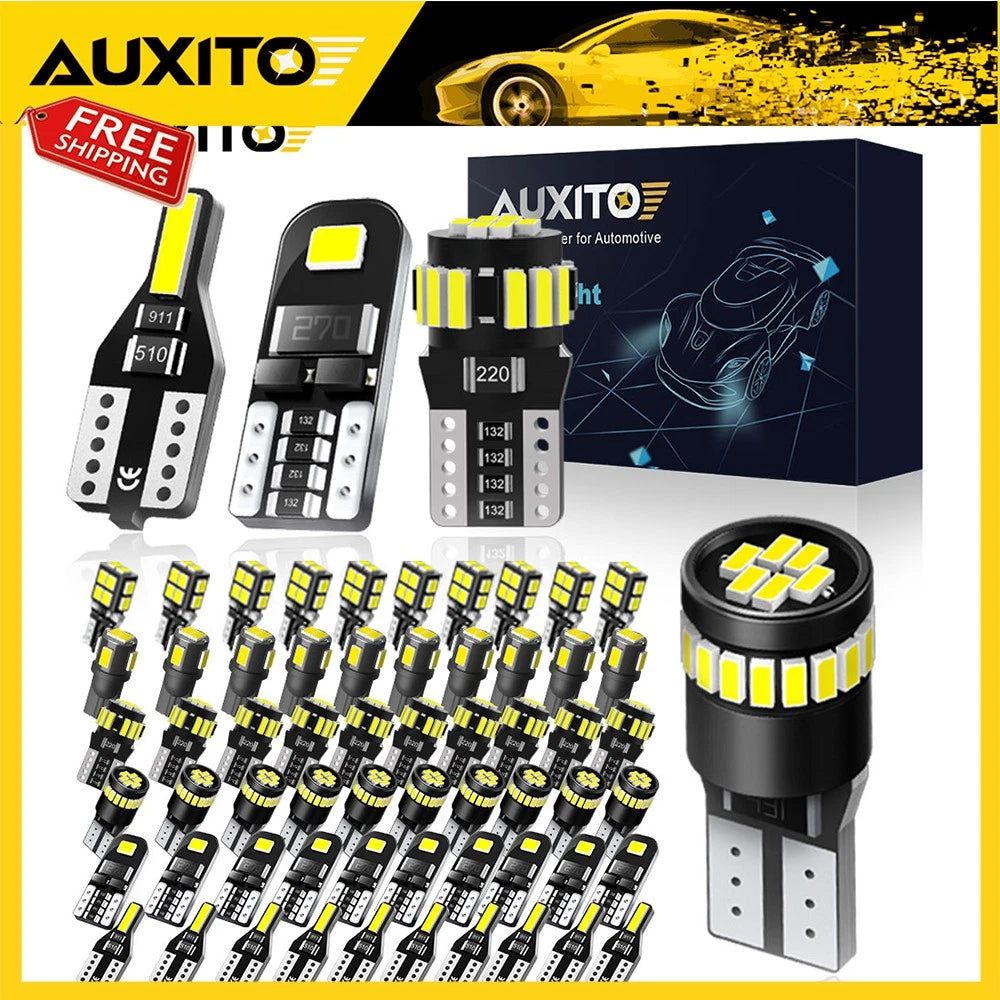 10X LED T10 Wedge Bulbs for Cars (12V)