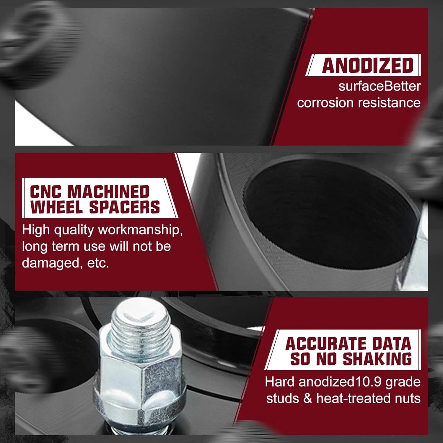 4PCS Hub Centric Wheel Spacers for Chevy Silverado GMC (2007-2014)
