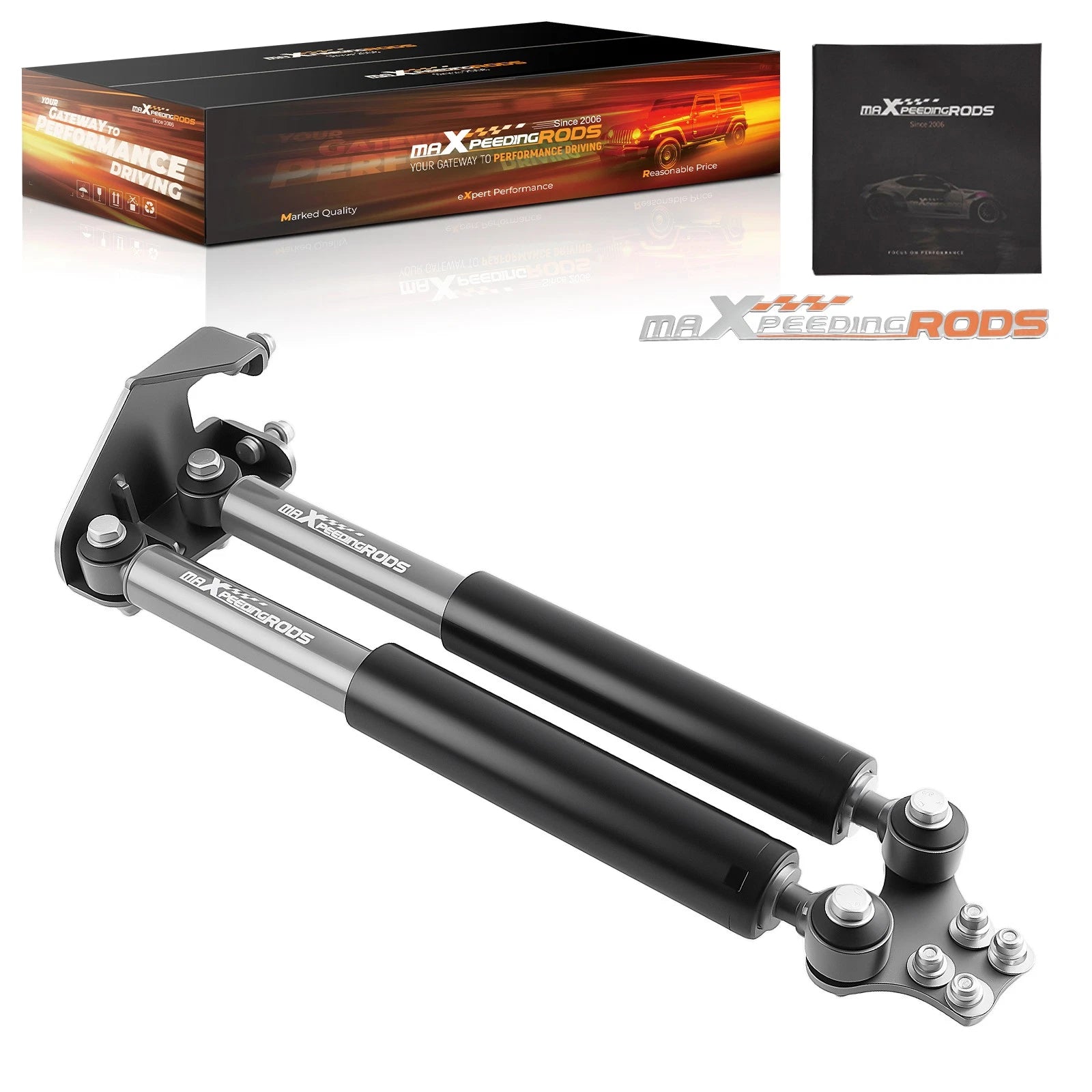 Dual Steering Stabilizer & Mount Brackets for Jeep Wrangler YJ (1987–1995)
