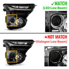 LED Low Beam Headlight for Chevy Trailblazer (2021–2023) w/DRL Projector